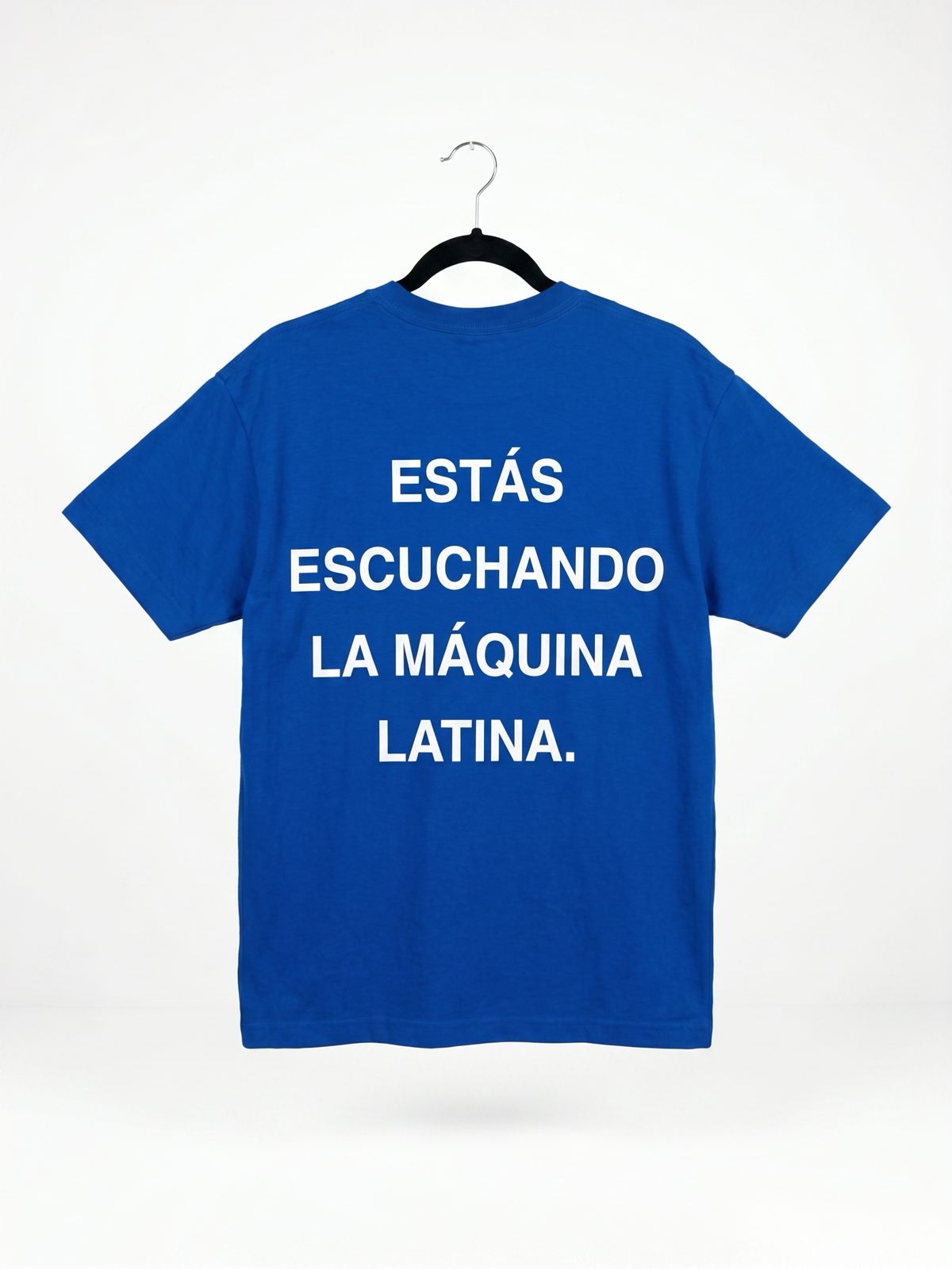 Camiseta Azul - MÁQUINA LATINA ★ (Unisex)