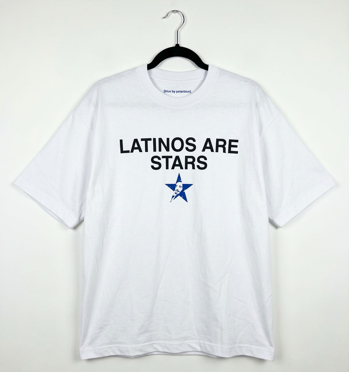 Camiseta Blanca - LATINOS ARE STARS ★ (Unisex) (Oversize)
